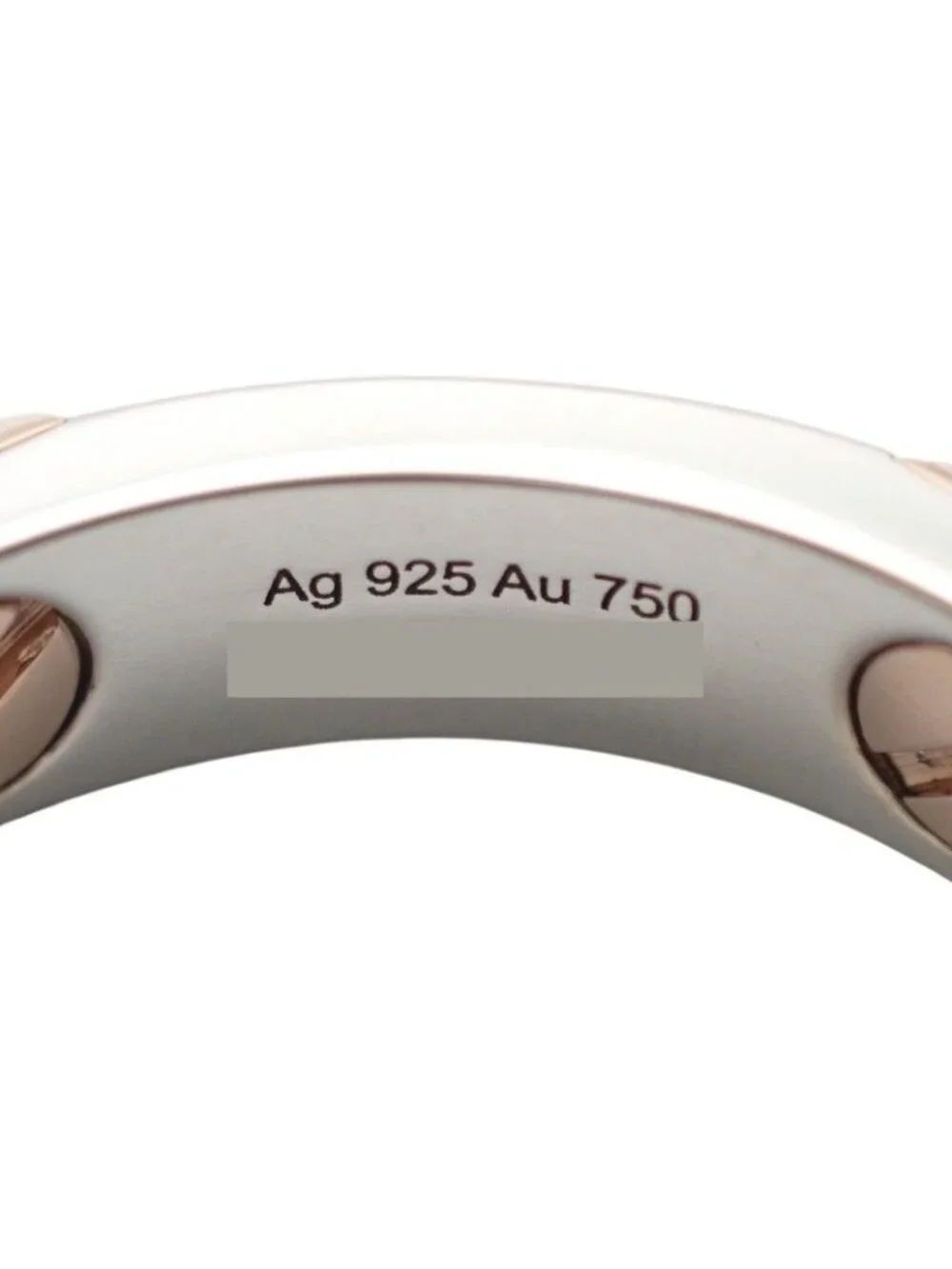 Hermes Crew Doe B Ring Included 18k Pink Gold 925 Sterling Silver